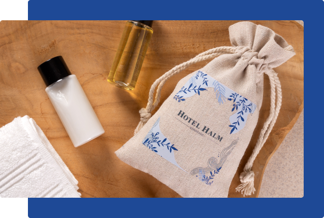 Personalizowany woreczek dla hotelu